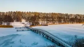 Zimowe Wydminy przed zachodem słońca, styczeń 2021 r. - zdjęcie 2