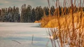 Zachód słońca w okolicach zimowych Kruklanek - zdjęcie 47