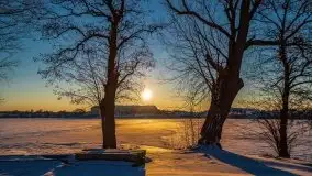 Zimowe Mikołajki skąpane w zachodzącym słońcu, 02.2021 - zdjęcie 16