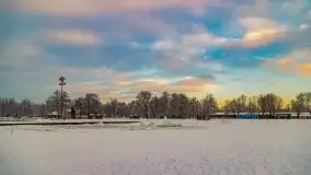 Wschód słońca w Giżycku w zimowej oprawie, 02.2021 - zdjęcie 8