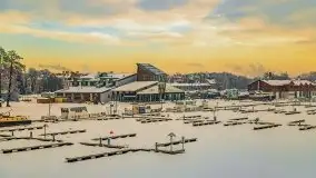 Wschód słońca w Giżycku w zimowej oprawie, 02.2021 - zdjęcie 30