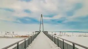 Wschód słońca w Giżycku w zimowej oprawie, 02.2021 - zdjęcie 32