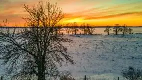 Zachód słońca Pierkunowo i okolice, luty 2021 - zdjęcie 3