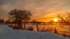 Zachód słońca Pierkunowo i okolice, luty 2021 - zdjęcie 53