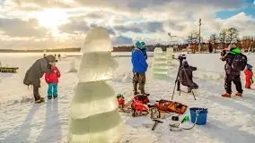 Fotorelacja z rzeźbienia w lodzie w Giżycku - zdjęcie 65