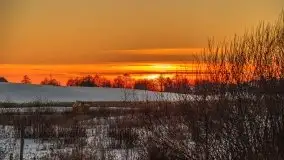Zachód słońca nad jeziorem Siercze, luty 2021  - zdjęcie 53