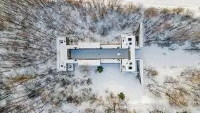 Śluza w Leśniewie Górnym w zimowej szacie, luty 2021 - zdjęcie 6