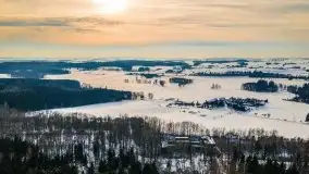 Śluza w Leśniewie Górnym w zimowej szacie, luty 2021 - zdjęcie 25