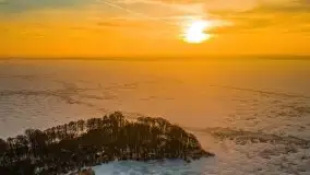 Zachód słońca nad jeziorem Niegocin, luty 2021 - zdjęcie 18