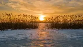 Zachód słońca nad jeziorem Niegocin, luty 2021 - zdjęcie 19