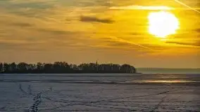 Zachód słońca nad jeziorem Niegocin, luty 2021 - zdjęcie 35