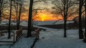 Zachód słońca nad jeziorem Niegocin, luty 2021 - zdjęcie 52