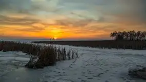 Zachód słońca nad jeziorem Niegocin, luty 2021 - zdjęcie 59