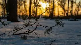 Zachód słońca nad jeziorem Kruklin, luty 2021 - zdjęcie 15