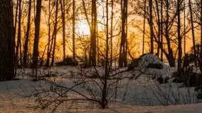 Zachód słońca nad jeziorem Kruklin, luty 2021 - zdjęcie 18