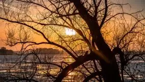 Zachód słońca nad jeziorem Kruklin, luty 2021 - zdjęcie 12