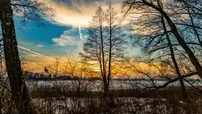 Zachód słońca nad jeziorem Kruklin, luty 2021 - zdjęcie 45