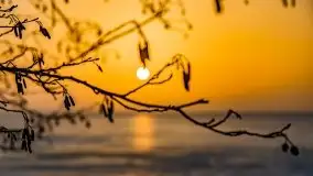 Zimowy zachód słońca nad jeziorem Śniardwy - zdjęcie 31