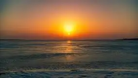 Zimowy zachód słońca nad jeziorem Śniardwy - zdjęcie 12