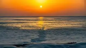 Zimowy zachód słońca nad jeziorem Śniardwy - zdjęcie 23