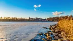 Zimowy wieczór i zachód słońca w Rynie, luty 2021 - zdjęcie 7