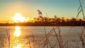 Zimowy wieczór i zachód słońca w Rynie, luty 2021 - zdjęcie 8