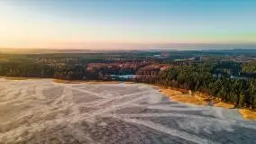 Przedwiosenny zachód słońca nad jeziorem Gołdopiwo i Żabiniec - zdjęcie 18