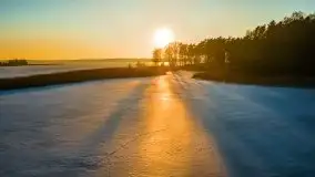 Przedwiosenny zachód słońca nad jeziorem Gołdopiwo i Żabiniec - zdjęcie 49