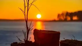 Przedwiosenny zachód słońca nad jeziorem Gołdopiwo i Żabiniec - zdjęcie 62