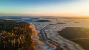 Marcowy zachód słońca nad jeziorem Dejguny - zdjęcie 26