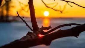 Marcowy zachód słońca nad jeziorem Dejguny - zdjęcie 54