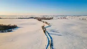 Zimowa sceneria okolic Kętrzyna, luty 2021 - zdjęcie 3