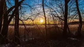 Marcowy zachód słońca nad jeziorem Kisajno - zdjęcie 12