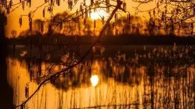 Zachód słońca nad jeziorem Gołdopiwo, od strony Przerwanek - zdjęcie 49