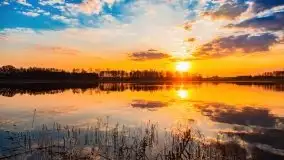 Wiosenny wschód słońca nad jeziorem Stręgiel - zdjęcie 39