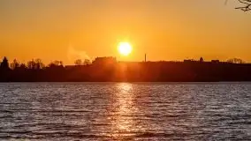 Kwietniowy zachód słońca w Mrągowie - zdjęcie 44