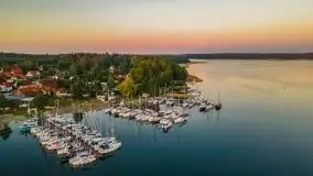 Wschód słońca nad jeziorem Bocznym, port Tło Dla Mew - zdjęcie 27