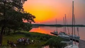 Zachód słońca nad jeziorem Kirsajty - zdjęcie 15