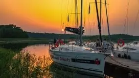 Zachód słońca nad jeziorem Kirsajty - zdjęcie 1