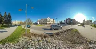 Wiosenne testowania słońca i zdjęć 360 w Giżycku