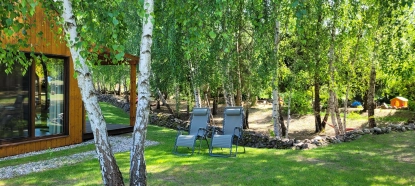 Kamienny Ogród Holiday Park komfortowe domki z 2 sypialniami w parku nad jeziorem Tałty na Mazurach, Stare Sady, Mikołajki - zdjęcie 8