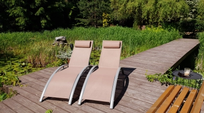 Kamienny Ogród Holiday Park komfortowe domki z 2 sypialniami w parku nad jeziorem Tałty na Mazurach, Stare Sady, Mikołajki - zdjęcie 22