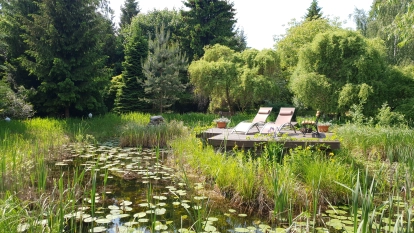 Kamienny Ogród Holiday Park komfortowe domki z 2 sypialniami w parku nad jeziorem Tałty na Mazurach, Stare Sady, Mikołajki - zdjęcie 23