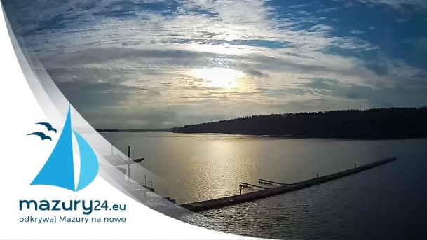 Jezioro Mikołajskie i Mikołajki na timelapse, 09.12.2019