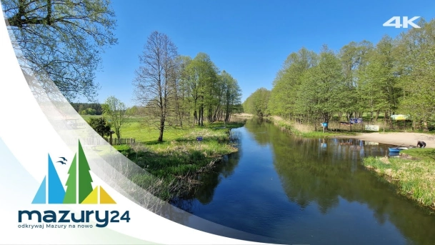 Dynamiczne Mazury, maj 2023, wieś Nowy most i rzeka Krutynia