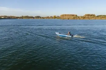 Łódź aluminiowa wędkarska / turystyczna, 385 cm, NOWA, FVAT - zdjęcie 9