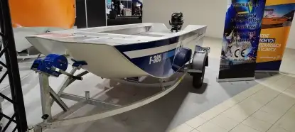 Łódź aluminiowa wędkarska / turystyczna, 385 cm, NOWA, FVAT - zdjęcie 3