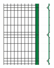Nowoczesne osłony do paneli ogrodzeniowych 3D, 123 x 250 cm - zdjęcie 2