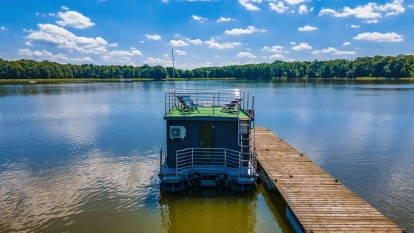 Domek na wodzie, houseboat 6-os., pływający dom - zdjęcie 13