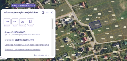 Działka z warunkami zabudowy w atrakcyjnej okolicy polskich Mazur - Chrzanowo - zdjęcie 1